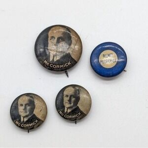 1902 Vance McCormick Pennsylvania Mayor Campaign Pin Politics Democrat Vote 7/8"